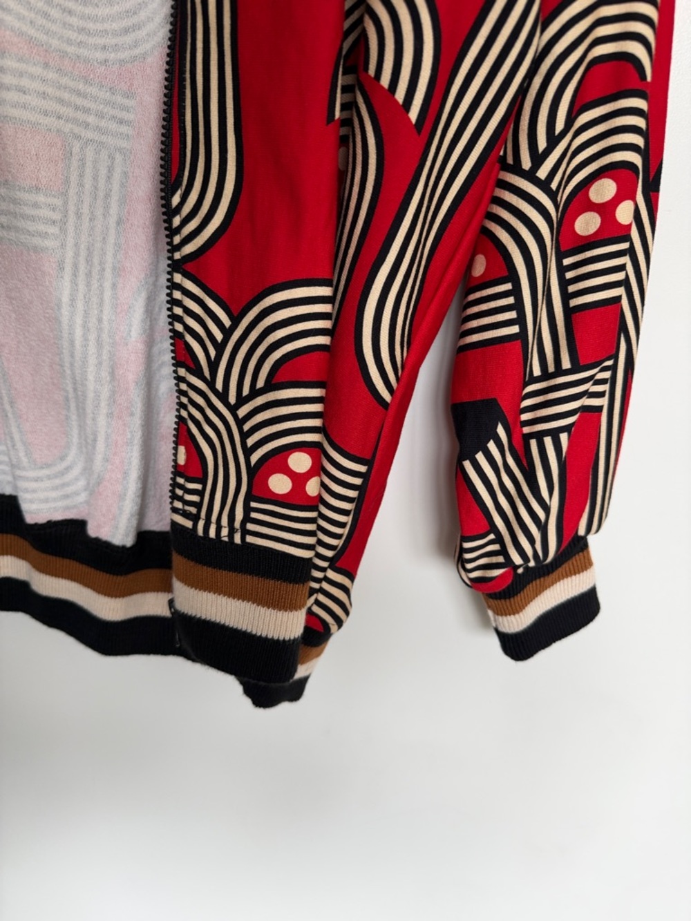 FARM Rio Red Geometric-Print Bomber Jacket - Picture 5 of 5